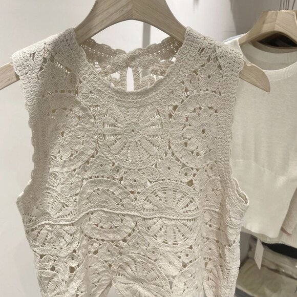 **Handmade 100% Cotton Crochet Top – Fits S/M** - Picture 3 of 8